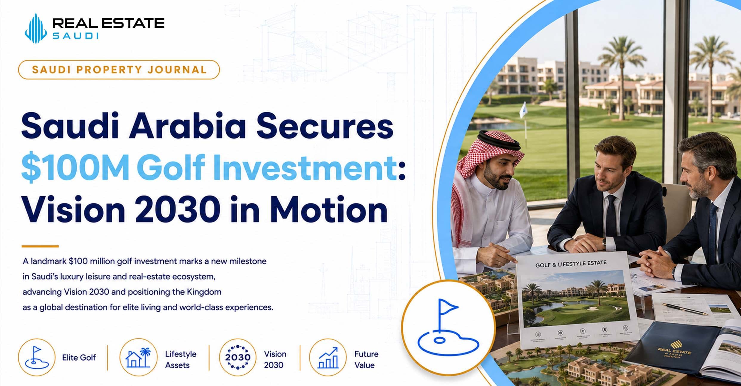 Saudi Arabia Secures $100M Golf Investment: Vision 2030 in Motion