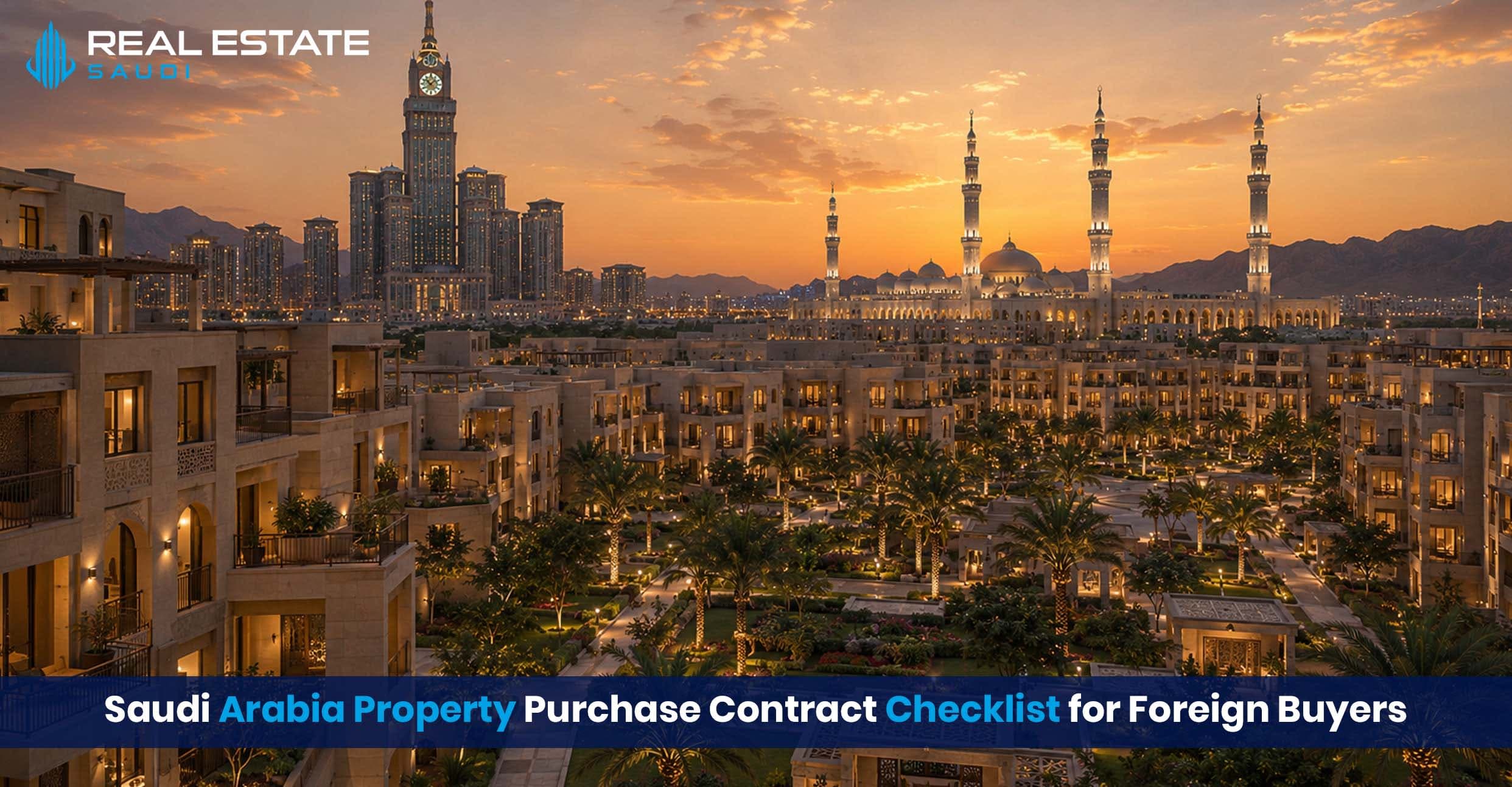 Saudi Arabia Property Purchase Contract Checklist for Foreign Buyers