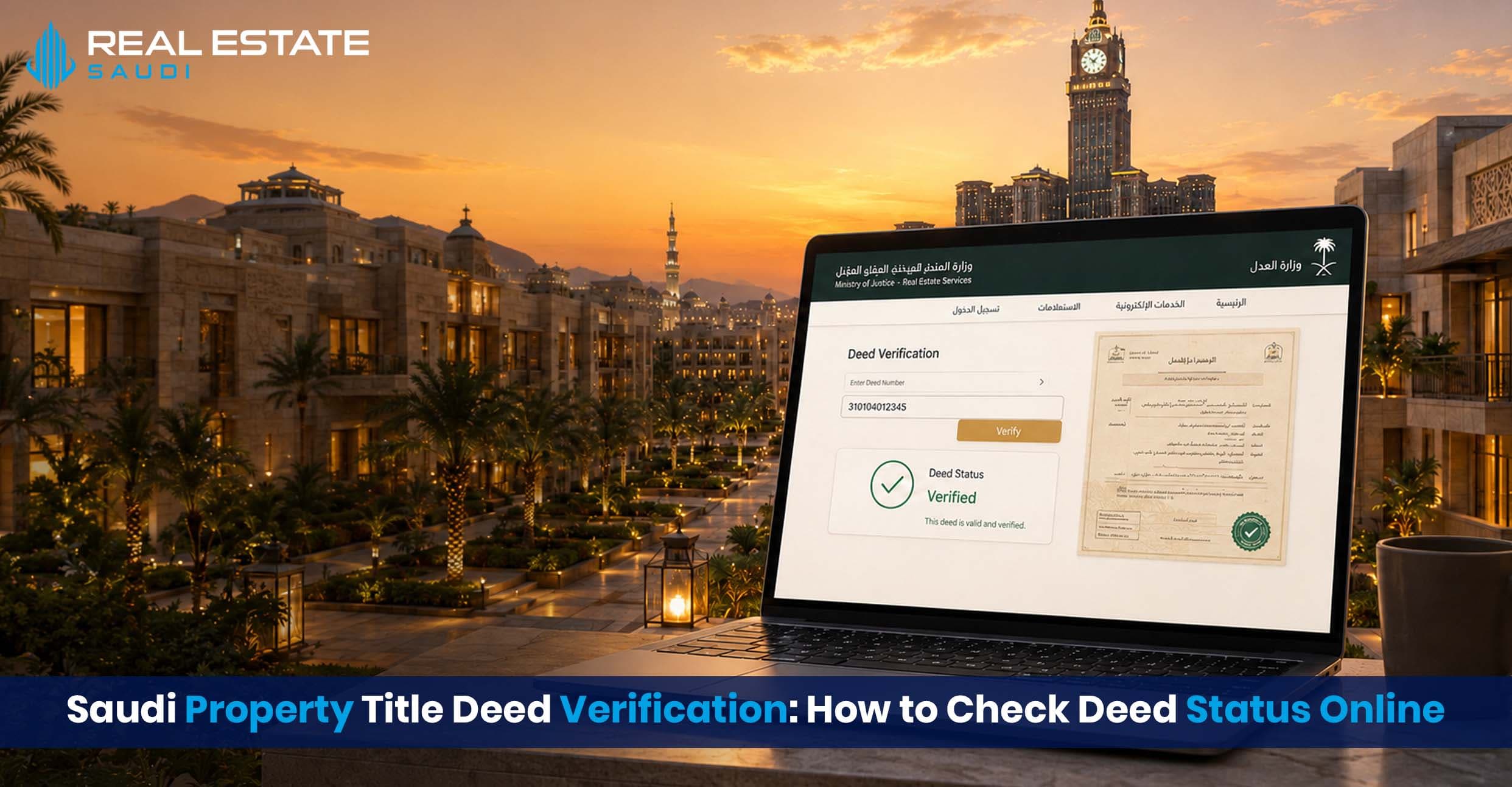 Saudi Property Title Deed Verification: How to Check Deed Status Online