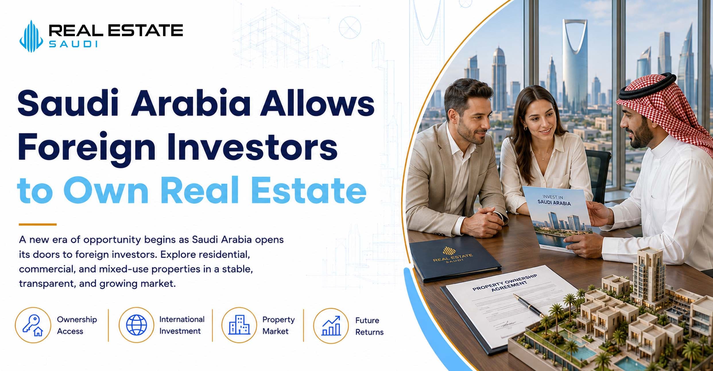 Saudi Arabia Allows Foreign Investors to Own Real Estate