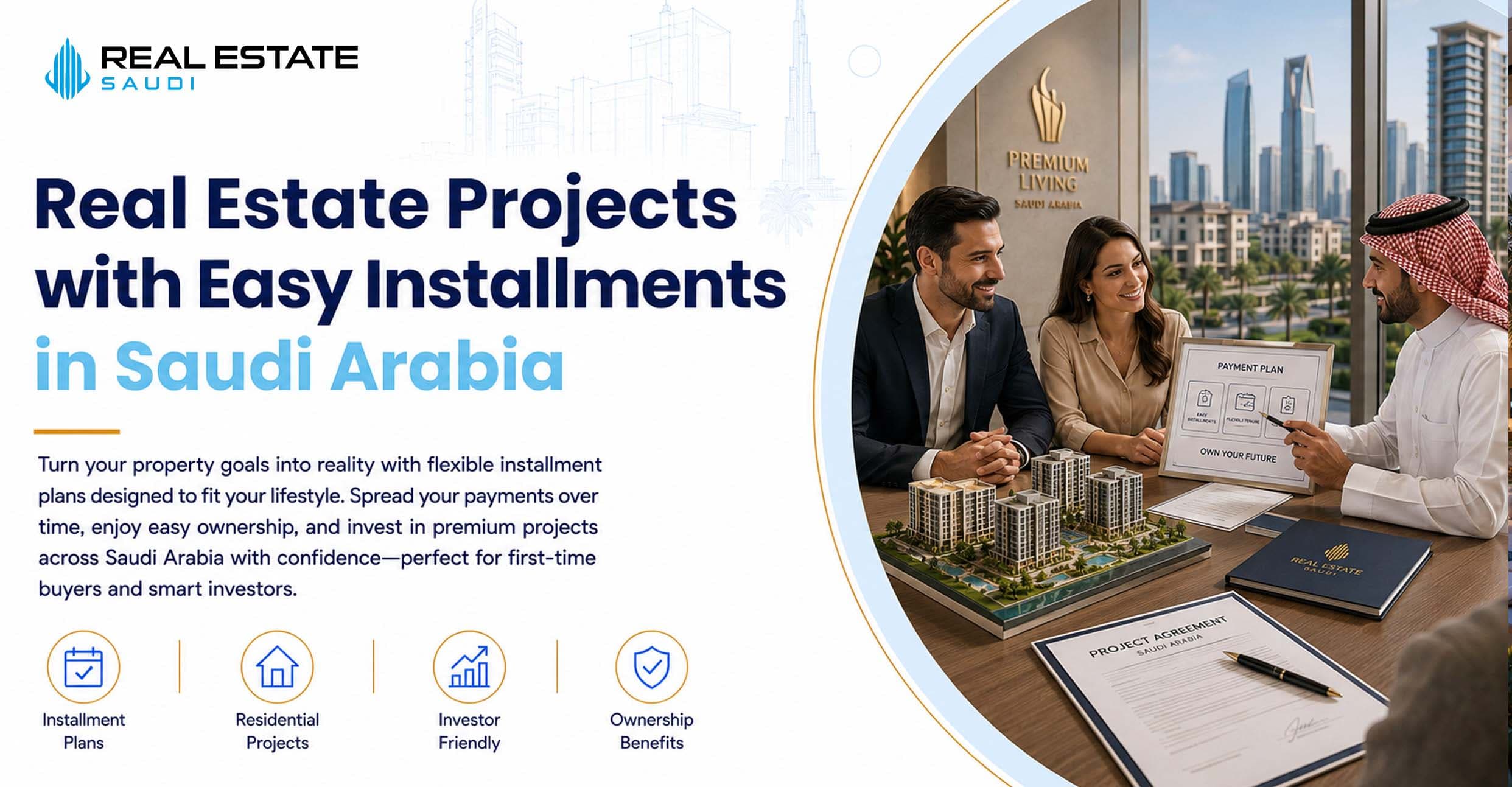 Real Estate Projects with Easy Installments in Saudi Arabia